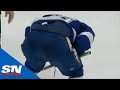 Ross Johnston Sticks Mikhail Sergachev In The Ribs And Both End Up In The Penalty Box