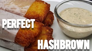 HOW TO MAKE CRISPY HASH BROWN!/ AMERICAN STREET FOOD RECIPE/The Best Crispy Hash Browns Recipe.tasty