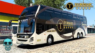 Volvo 9800 DD Turmar rumbo a Bernal