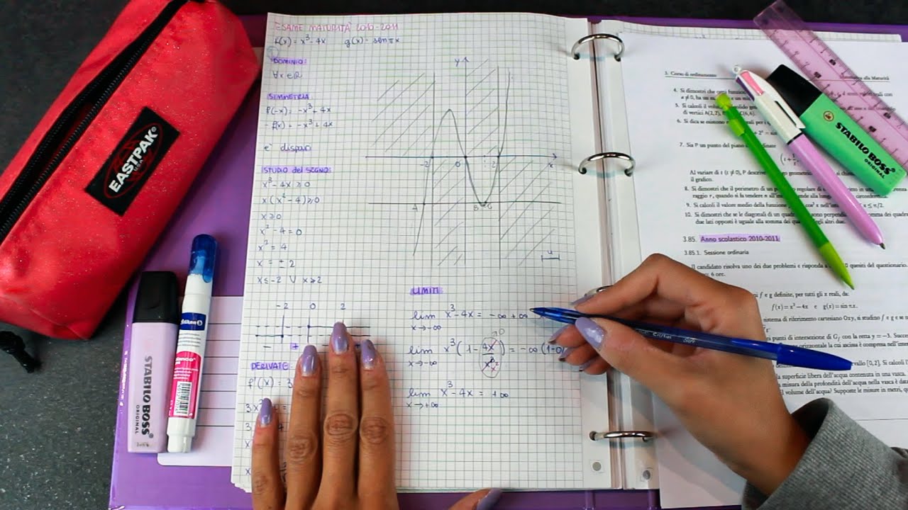 ASMR 📕 STUDIAMO INSIEME • Matematica Maturità (Whispering)