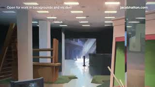 A Mall Was Here - Background Painting