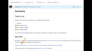 Run Cypress Tests Against URL Set In The Pull Request