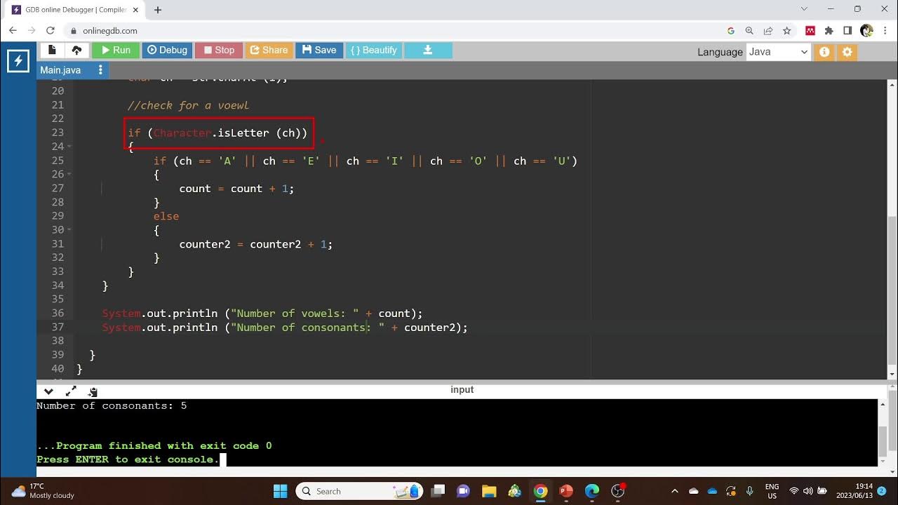 Live Java - String handling - Writing Programs - YouTube