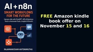 AI + n8n: Smart Workflows for the Future - FREE Amazon kindle book offer on November 15 and 16