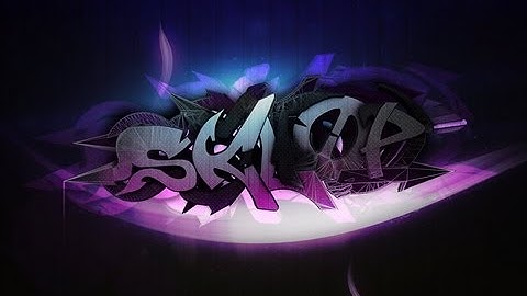 _SKLOP_ 3D Graffiti - SPEEDART // Cinema 4D / Photoshop // GP