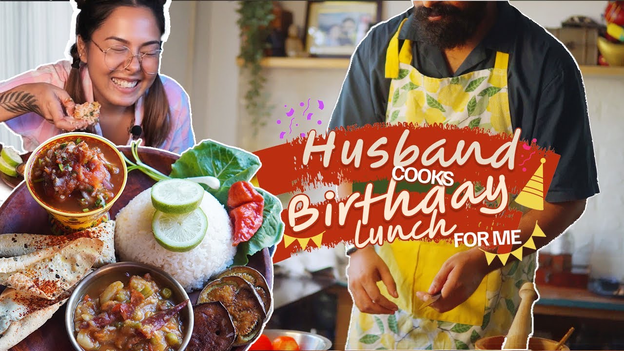 МУЖ ГОТОВИТ НА МОЙ 🎂 ДЕНЬ РОЖДЕНИЯ 🥳 | ВЕГЕТАРИАНСКИЕ НАГА-ТАЛИ | ТЫКВЕННЫЙ СОУС AXONE, ОТВАРНОЙ ...