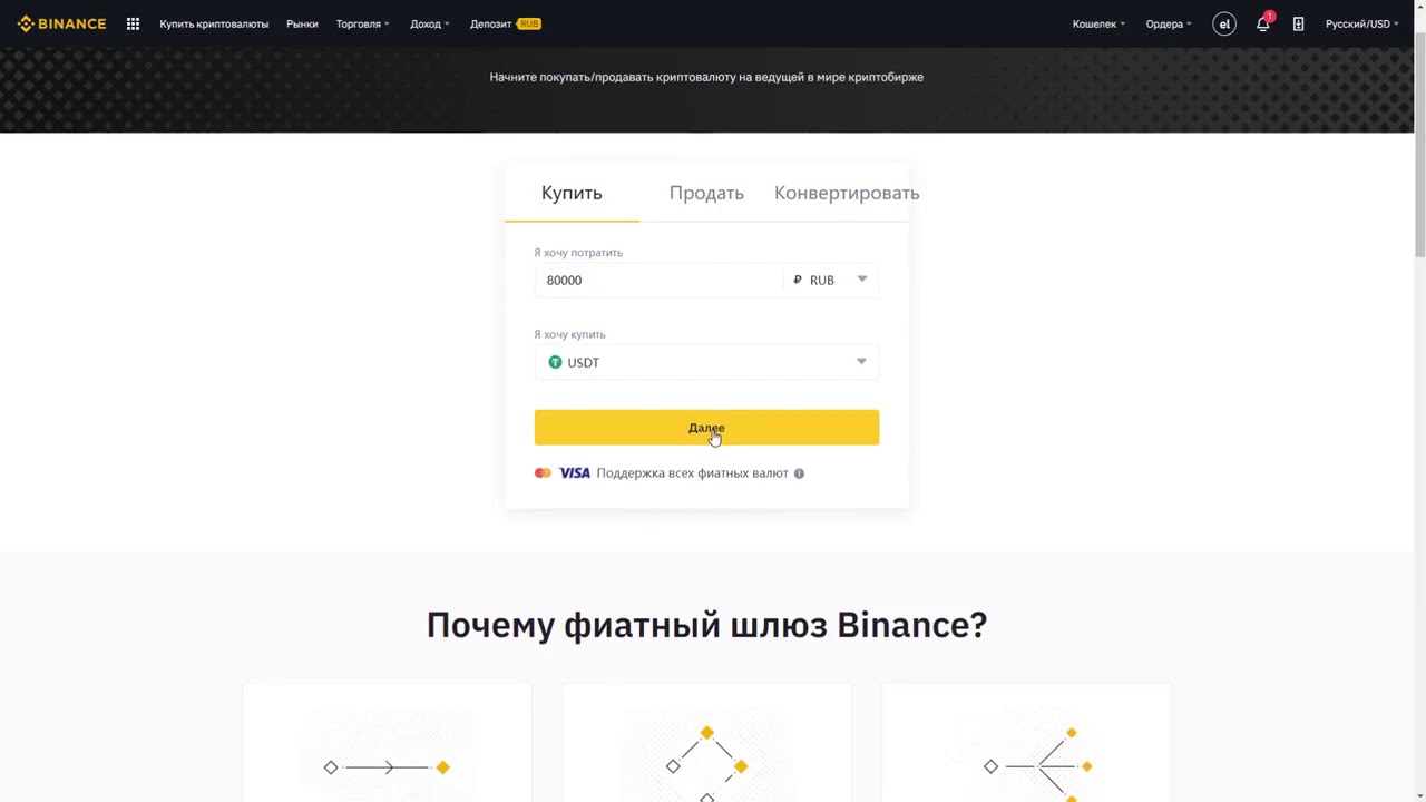 Как выводить с binance на карту