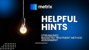 Assign Budget Treatments in Bulk | Capital Planning in Metrix