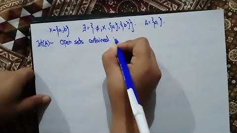 lec#11: X={a,b,c}, A={a,c}, τ={φ,X,{b,c}} | X={a,b},A={a}, τ={φ,X,{a},b}} Find Int(A), Ext(A), Bd(A)