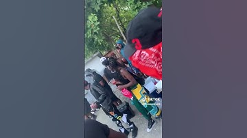 Masicka on set for Wacky Dip music video 🐊