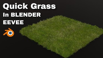 Make a grass in under Minute | Blender Eevee