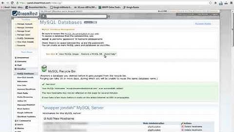 How to Create MySQL Database on DreamHost Server [WITH PROMO COUPON]