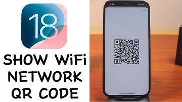 How to Show WiFi Network QR Code on iPhone iOS 18