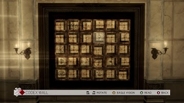 Assassins Creed II: Codex Wall Puzzle