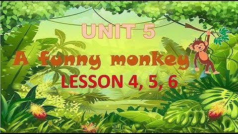 Grade 4- Unit 5- A funny monkey Lesson 4, 5, 6