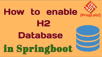How to implement H2 database in Spring boot project   | #proglab #springboot #java