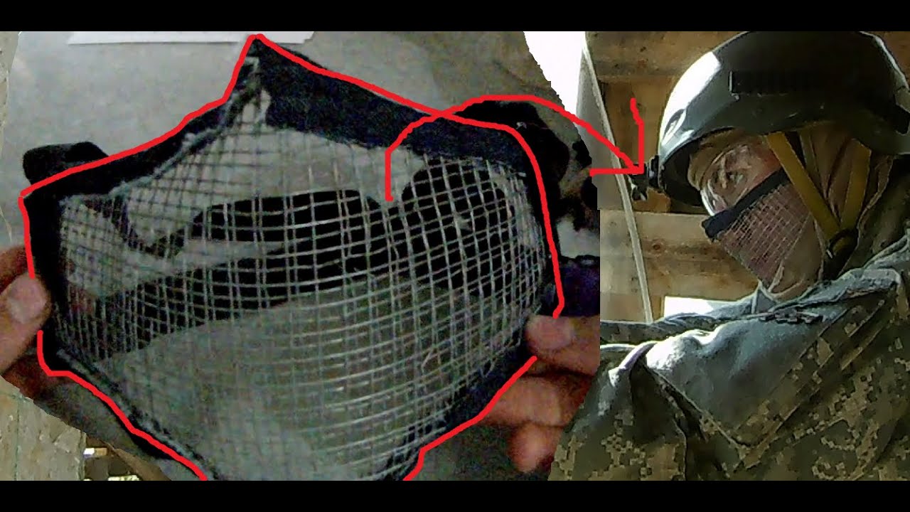 Playing Airsoft with a HOMEMADE Mask CQB YouTube