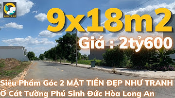 Bán đất Long An 294 | Siêu Phẩm 2 Mặt Tiền đẹp như Tranh Vẻ ở Cát Tường Phú Sinh Đức Hòa
