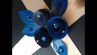 Rolled paper roses tutorial easy and quickly hand made