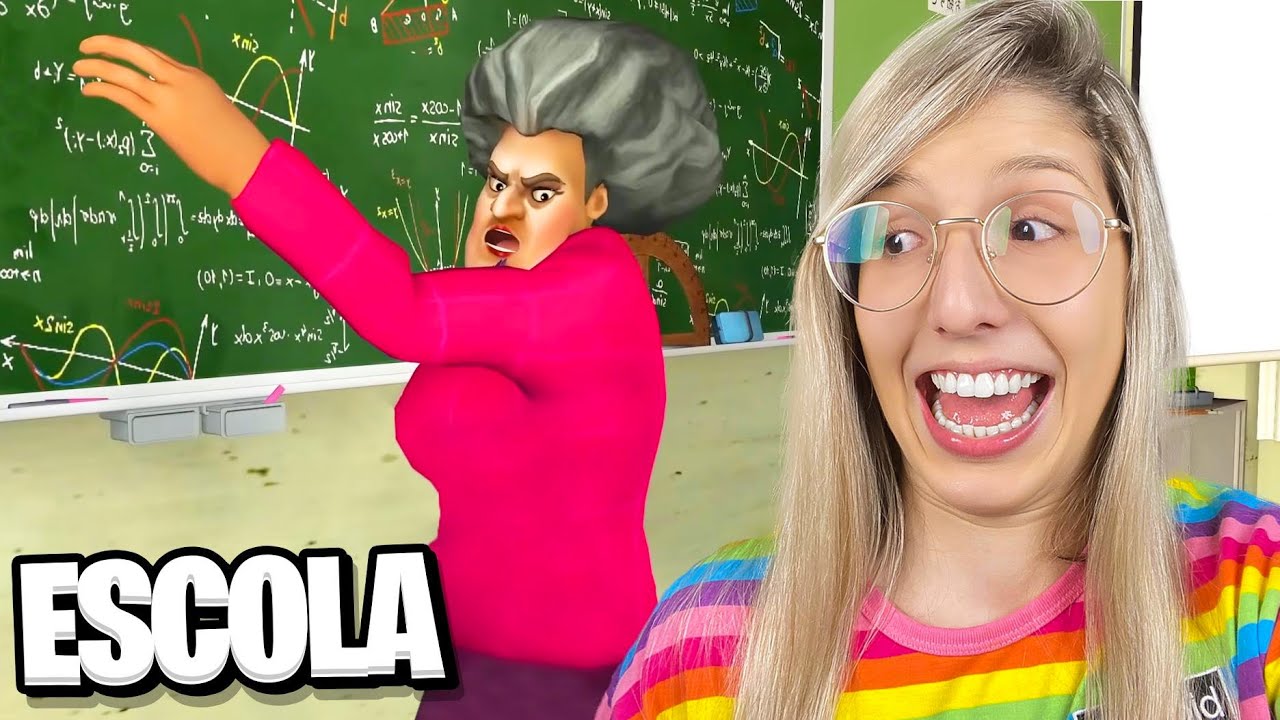 JOGUEI A VERSÃO MAIS ANTIGA DO JOGO DA PROFESSORA MALVADA! (Scary Teacher  3D) 