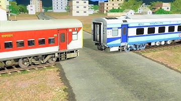 ICF RAJDHANI Sleepr Coupling SHATABDI Coach |BUMPY RAILROAD | Train Simulator | Railworks | AAMIR AU