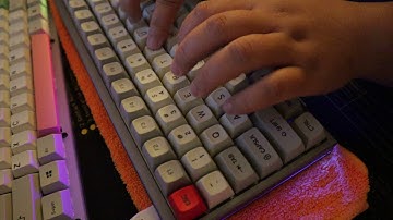 KBD75 v1 w/ Mod-M switches and dev/tty MT3 keycaps typing test