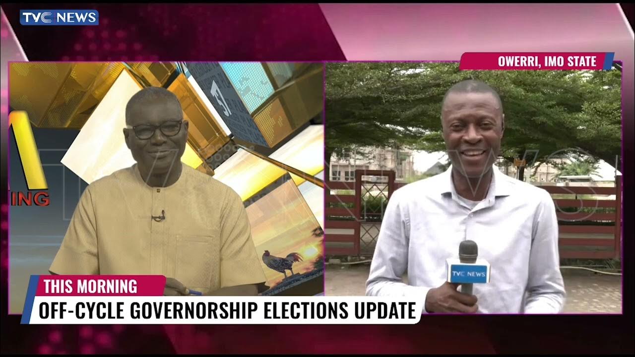 TVC News Correspondent, Solomon Ajuziogu Gives Updates From Imo Ahead Saturday Poll