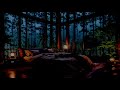 Rain Sound in Forest - Heavy Rain on Window for Fall Asleep in 3 Minutes - Relaxing Mus