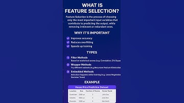 Feature Selection Techniques Explained Simply | Machine Learning #shorts #viral #trending #ai #mlbb