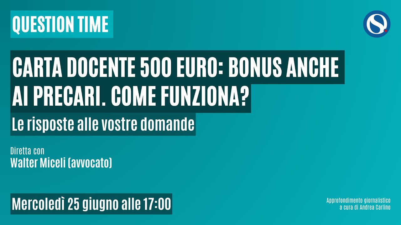 Carta del docente estesa ai precari al 31 agosto: attiva la piattaforma. Come funziona?