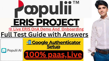 ERIS Project on Populii AI 2025 | ERIS Full Test + Google Authenticator+Registration |Work From Home