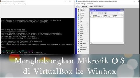 Menyambungkan Mikrotik OS di Virtualbox Ke Winbox Menggunakan Internet Lokal - Cinta Teknologi