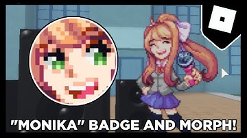 HOW TO GET "MONIKA" BADGE & MORPH IN FNF ROLEPLAY! | Roblox