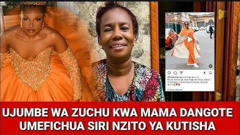 KIMENUKA ZUCHU AFICHUA SIRI NZITO KUPITIA UJUMBE ALIO UPOST PAMOJA NA PICHA YA MAMA DANGOTE HUTOAMIN