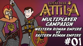 Total War: Attila - Multiplayer Campaign - Part One - Western Roman Empire v East! Total War: Attila - Multiplayer Campaign - Part One - Western Roman Empire v East!