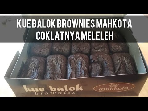 KUE BALOK BROWNIES  MAHKOTA BANDUNG  COKLATNYA MELELEH  