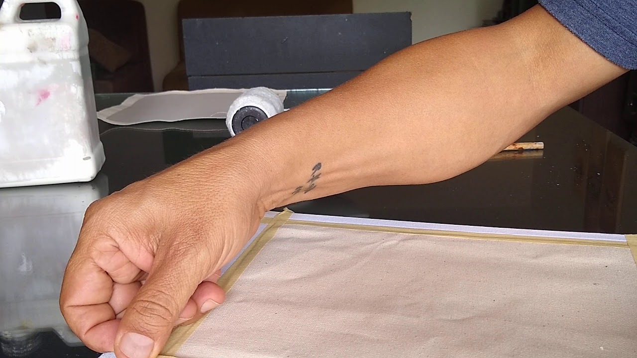 Cómo preparar un lienzo, para pintar al óleo, sin bastidor