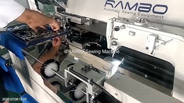 Automatic pocket with flap setter machine uniforms,workwear,RAMBO RM-310PWF