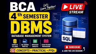 BCA 4 semester Live Stream DBMS