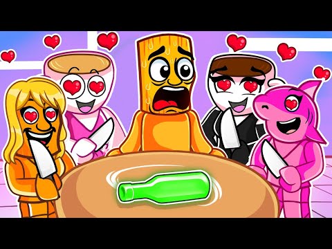 Roblox, aber ich spiele FLASCHENDREHEN mit VERRÜCKTEN BRAINROT MÄDCHEN...