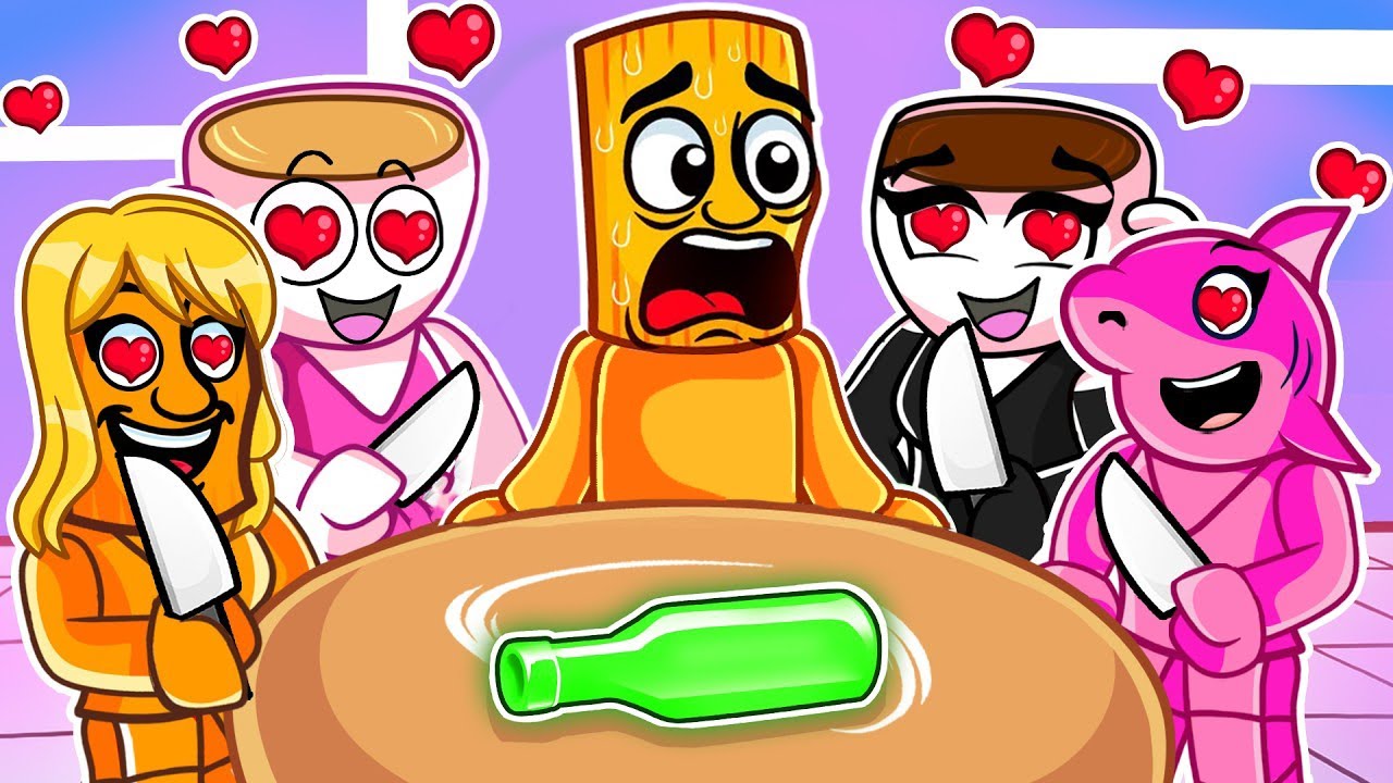 Roblox, aber ich spiele FLASCHENDREHEN mit VERRÜCKTEN BRAINROT MÄDCHEN...