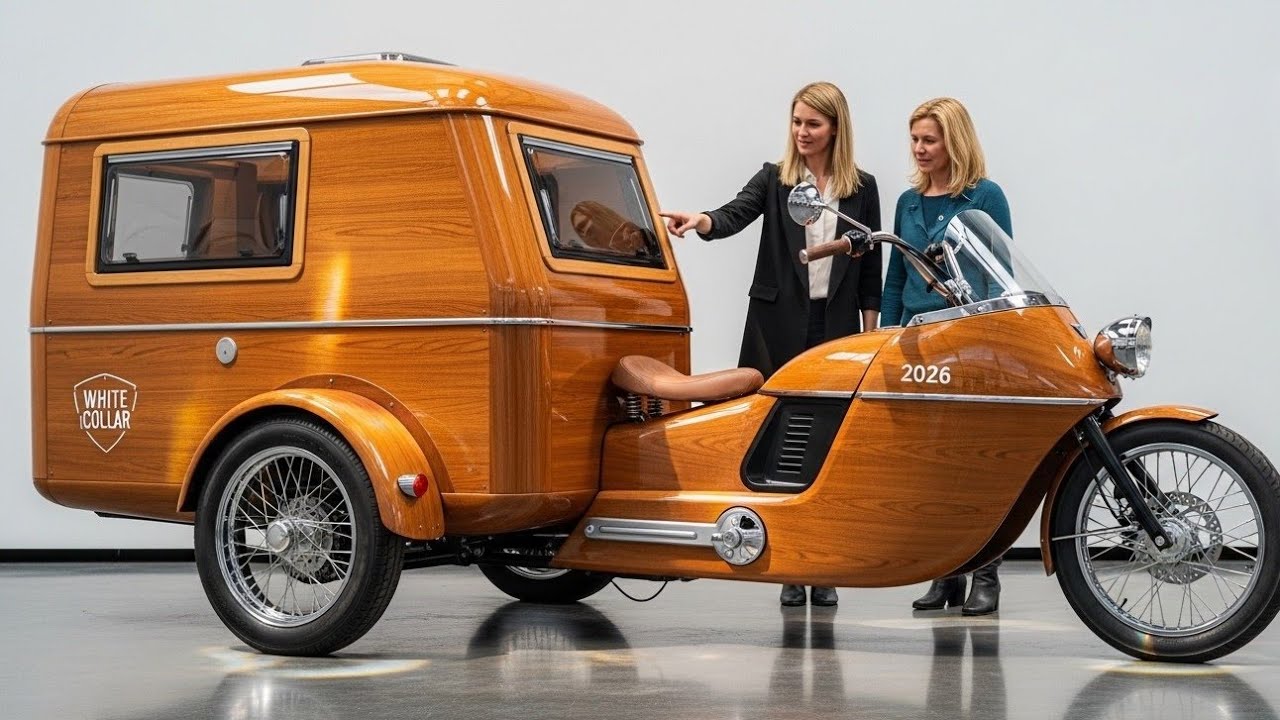 Природа встречается с машинами в этом потрясающем кемперном трицикле 2026 года.