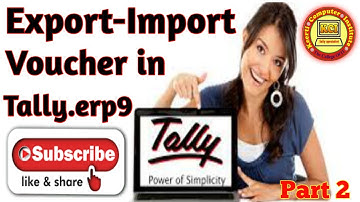 Export and Import voucher in tally erp 9, how to export data from tally to Excel or pdf or jpeg.
