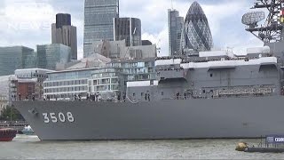 海自艦船がロンドンに初寄港　隊員が英海軍と交流へ(16/08/01)