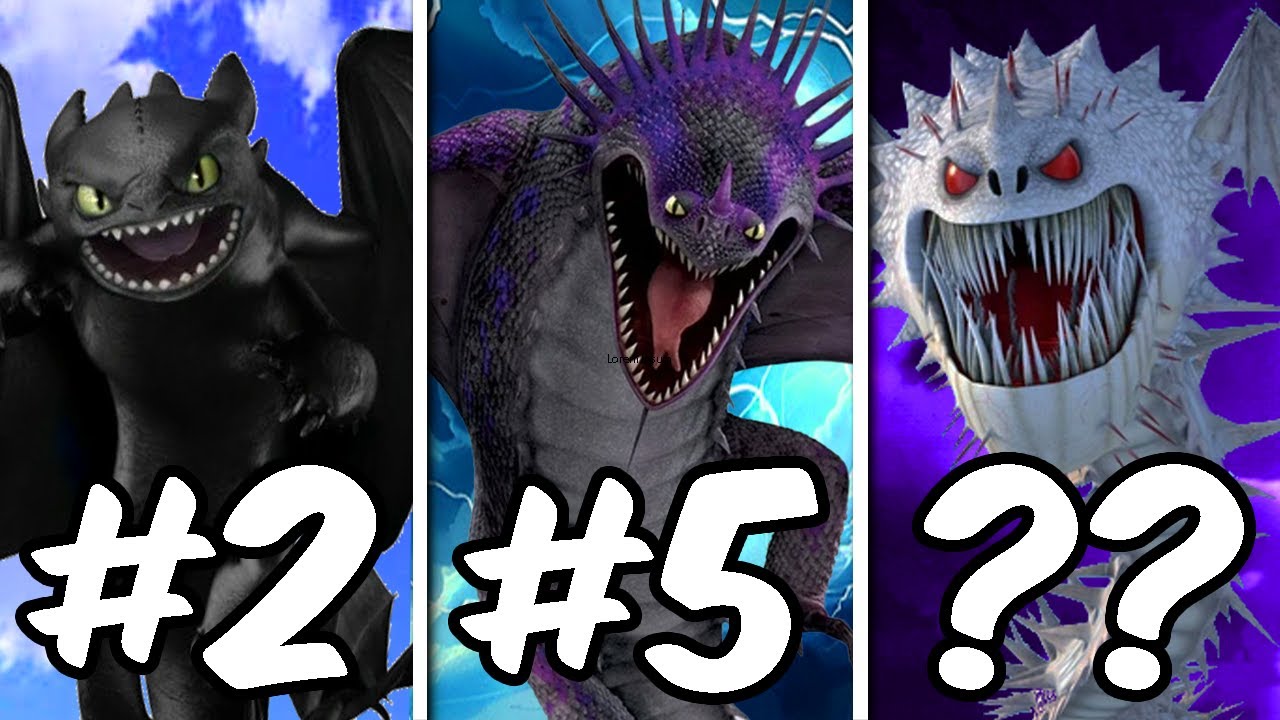 TOP 20 de Los DRAGONES Más PODEROSOS de Cómo Entrenar A Tu Dragón