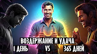 ВОЗДЕРЖАНИЕ И ВЕЗЕНИЕ (УДАЧА) 🍀: 1 ДЕНЬ ⚡️ VS 365 ДНЕЙ 🔥. СТАНЕШЬ ЛИ ТЫ БОЛЕЕ УДАЧЛИВЫМ И УСПЕШНЫМ?