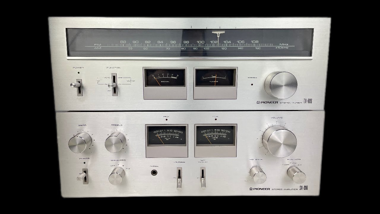 Pioneer SA606 Amplifier TX606 Tuner Stereo Set YouTube — free download