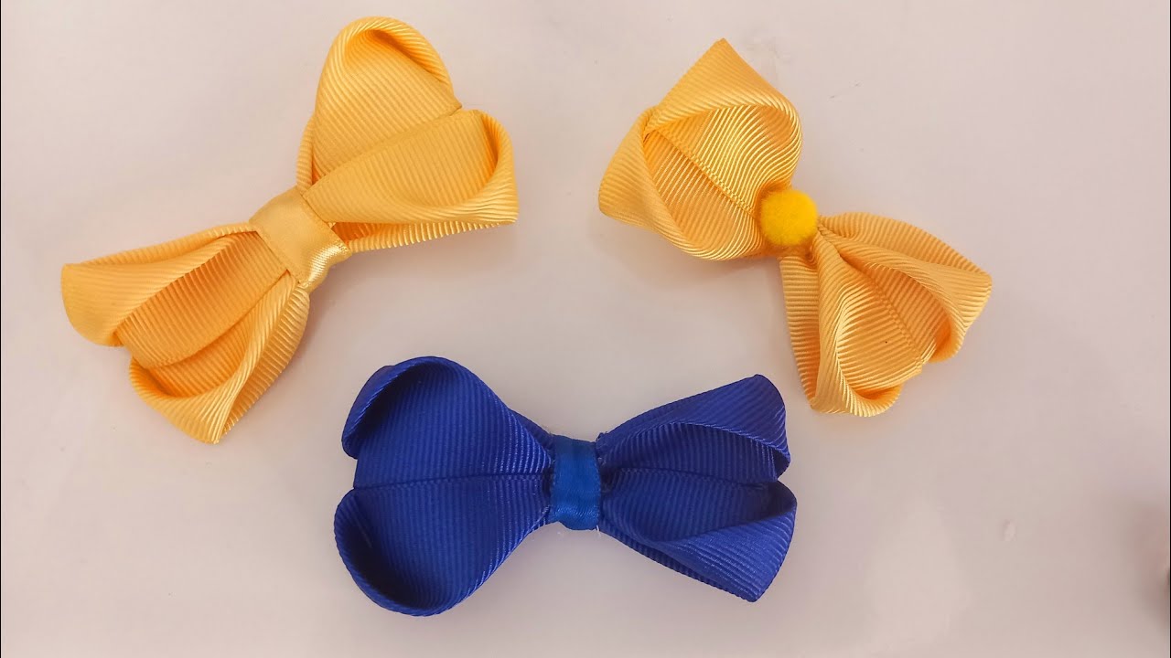 How To Make A Hair Bow! Easy Ribbon Bow Tutorial Hair Pin👏👏 DIY Hair