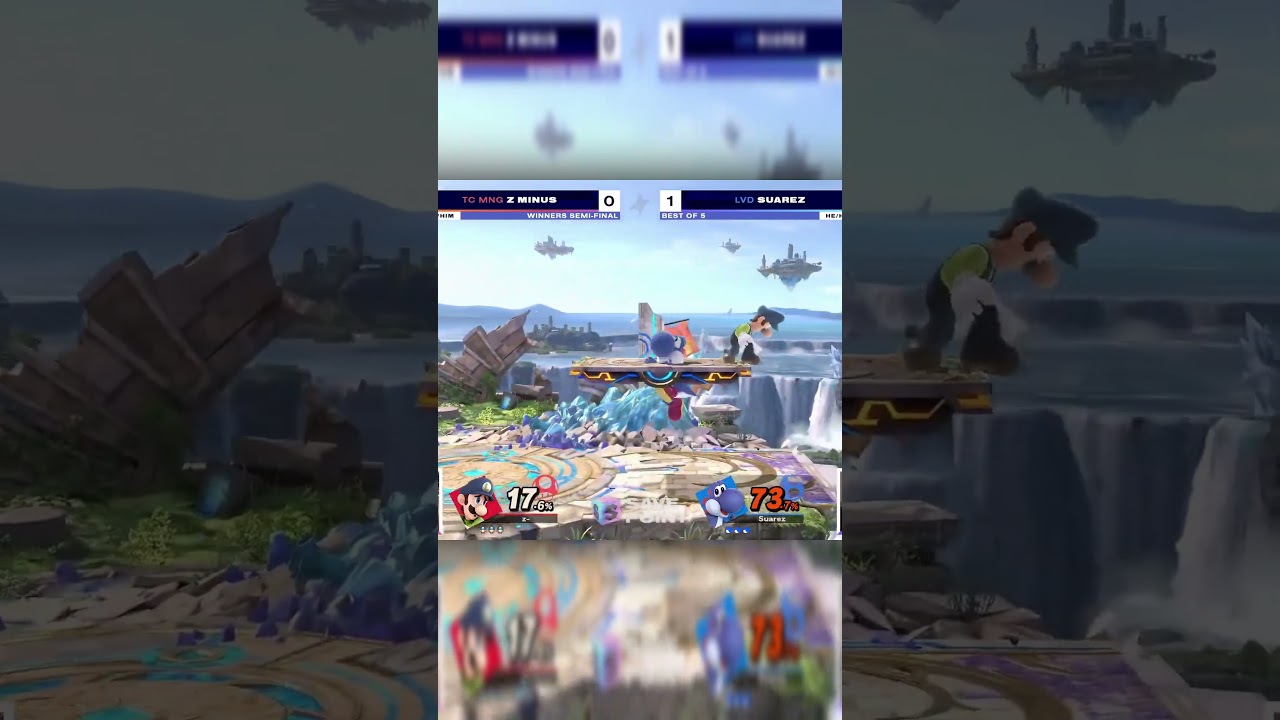 Yoshi Slippin Right Though For A Spike