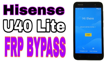 Hisense U40 lite Google FRP Bypass #googleFRP #bypass #hisense#